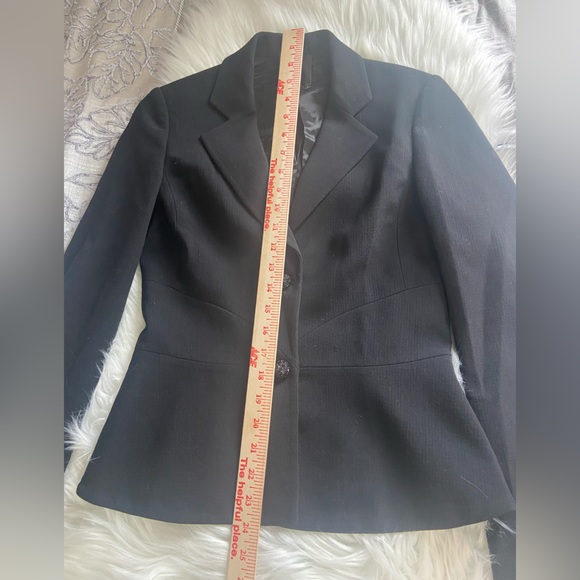 Agnona Sz M Elegant Black Italian Wool Women's Blazer - Picture 4 of 14